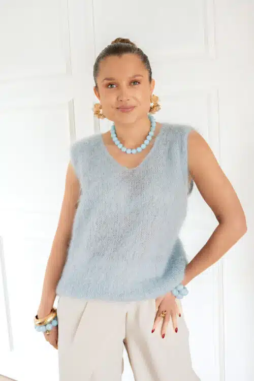 Mohair Spencer Light Blue