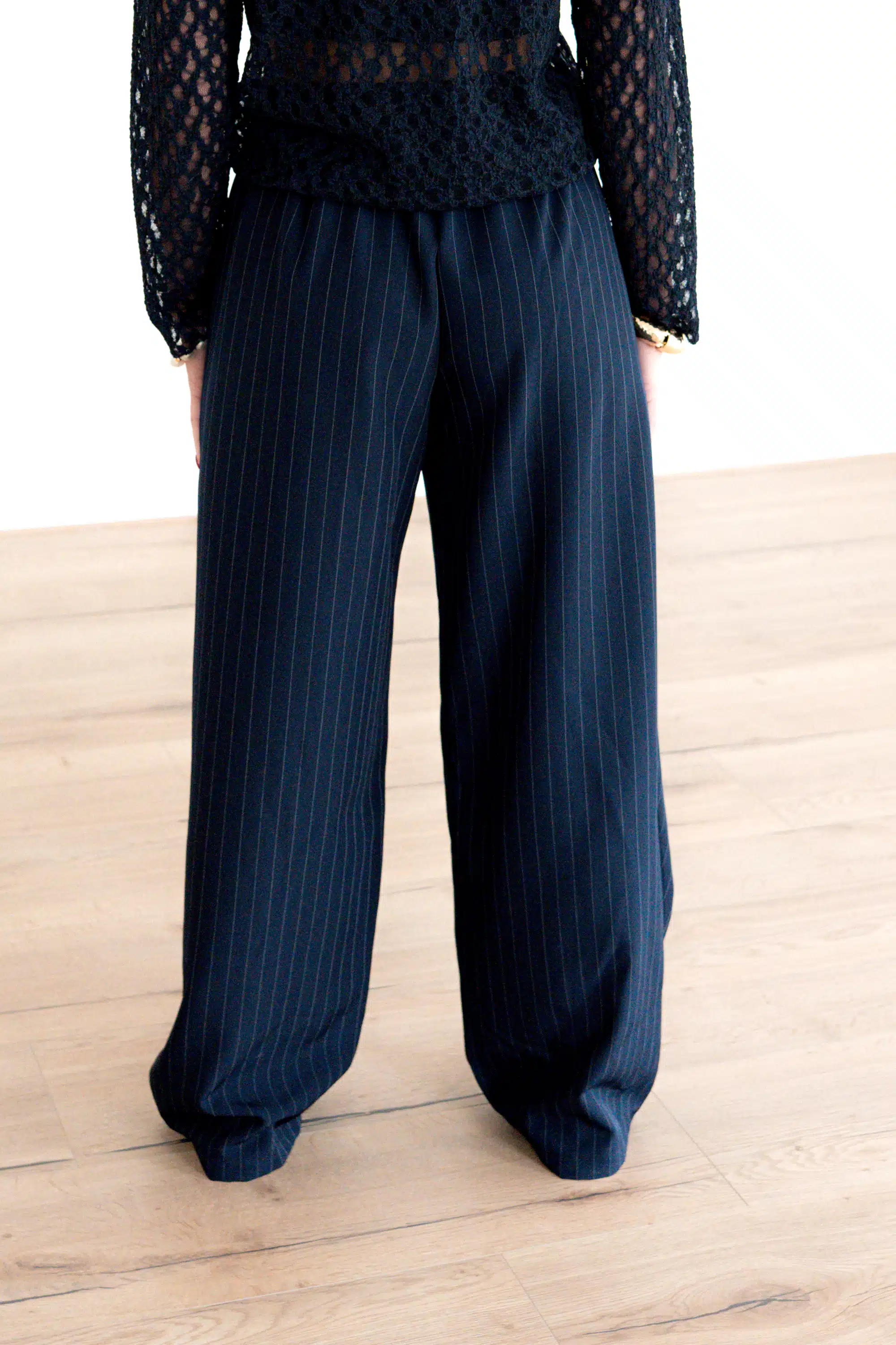 Veda Pantalon Krijtstreep Dark Blue - Afbeelding 4