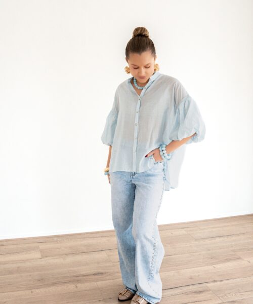 Alternative view of Daisy Blouse Blue *