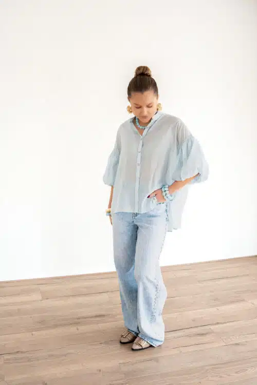 Alternative view of Daisy Blouse Blue *