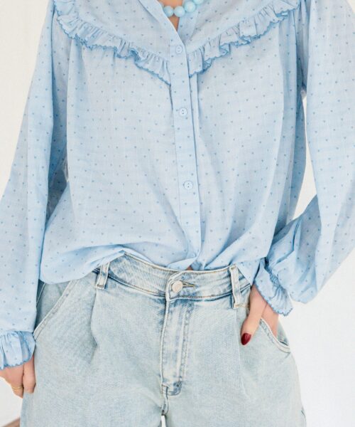 Alternative view of Cecile Heart Blouse Blue *