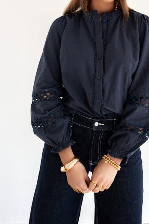 Alternative view of Nadine Blouse Drk Blue ^