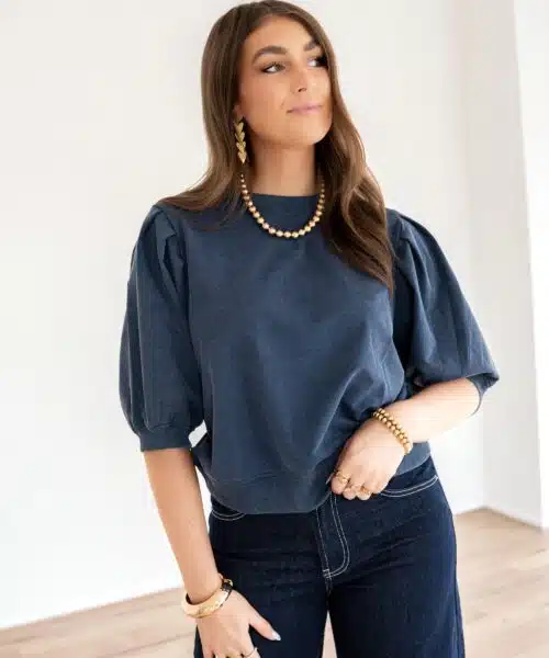 Alternative view of Posy Sweater Washed Blue |