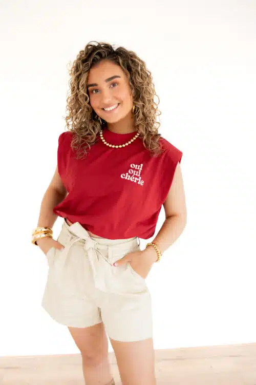 Lofty Manner Tshirt Numi Brique Red