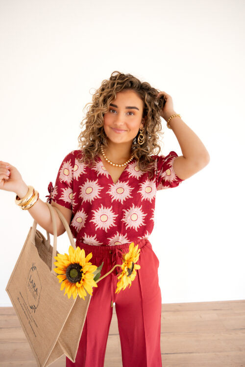 Lofty Manner Blouse Elowen Multi Brique