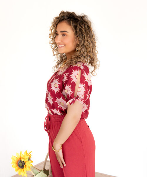 Alternative view of Lofty Manner Blouse Elowen Multi Brique
