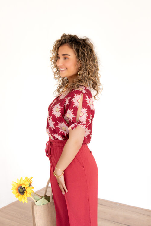 Alternative view of Lofty Manner Blouse Elowen Multi Brique