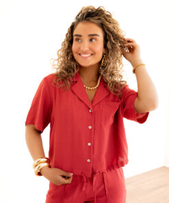 Lofty Manner Top Zelie Brique Red