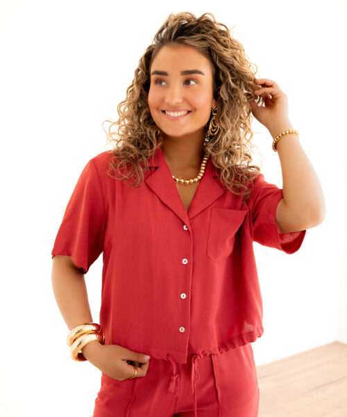 Lofty Manner Top Zelie Brique Red