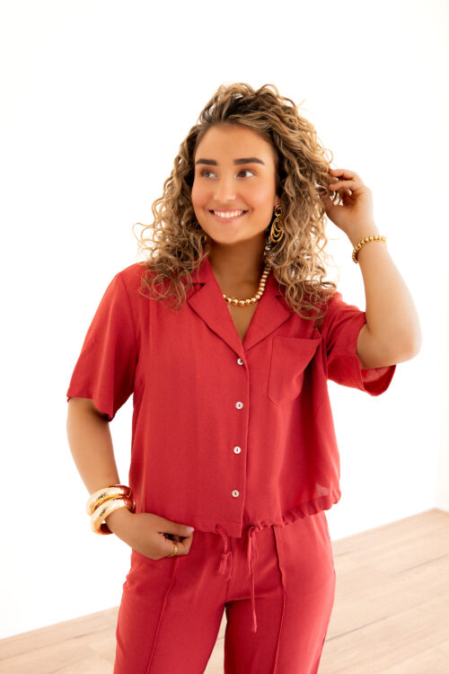 Lofty Manner Top Zelie Brique Red