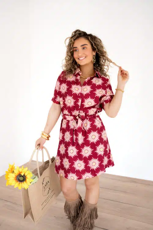 Lofty Manner Dress Calista Multi Brique