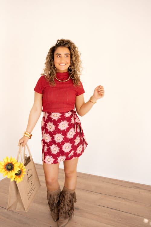 Alternative view of Lofty Manner Skirt Azura Multi Brique