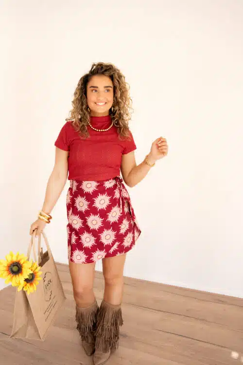 Alternative view of Lofty Manner Skirt Azura Multi Brique