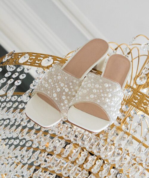 Nova Heels White Pearls