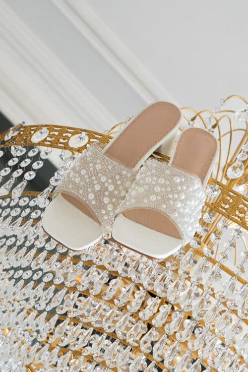 Nova Heels White Pearls