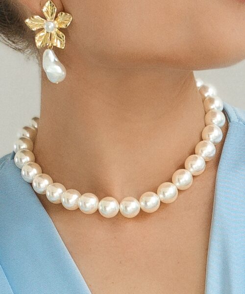 Flower Pearl Earrings