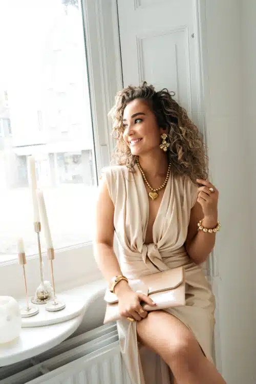 Perfect Dress Beige - Maat 1