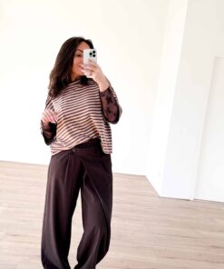 Alternative view of Syna Stripe Shirt Brown Beige