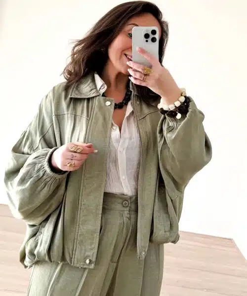 Alternative view of Jarah Jacket Green .
