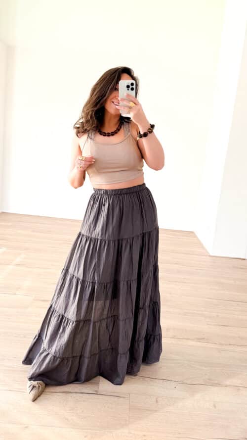 Mayda Maxi Skirt Brown