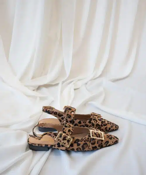 Alternative view of Babouche Slingback Soya Camel Leopard