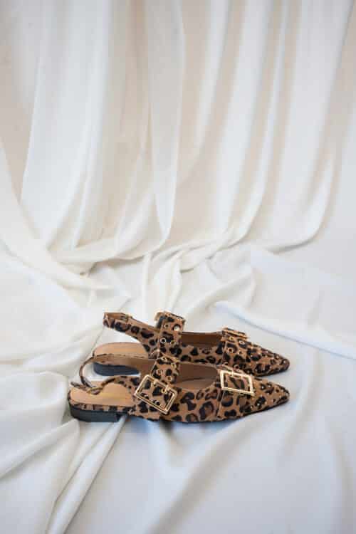 Alternative view of Babouche Slingback Soya Camel Leopard