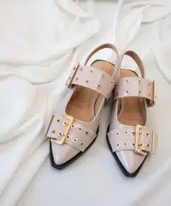 Anouk Slingback Lak Beige
