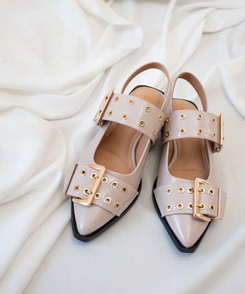 Anouk Slingback Lak Beige
