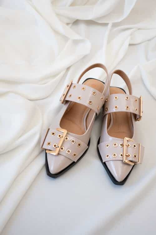 Anouk Slingback Lak Beige