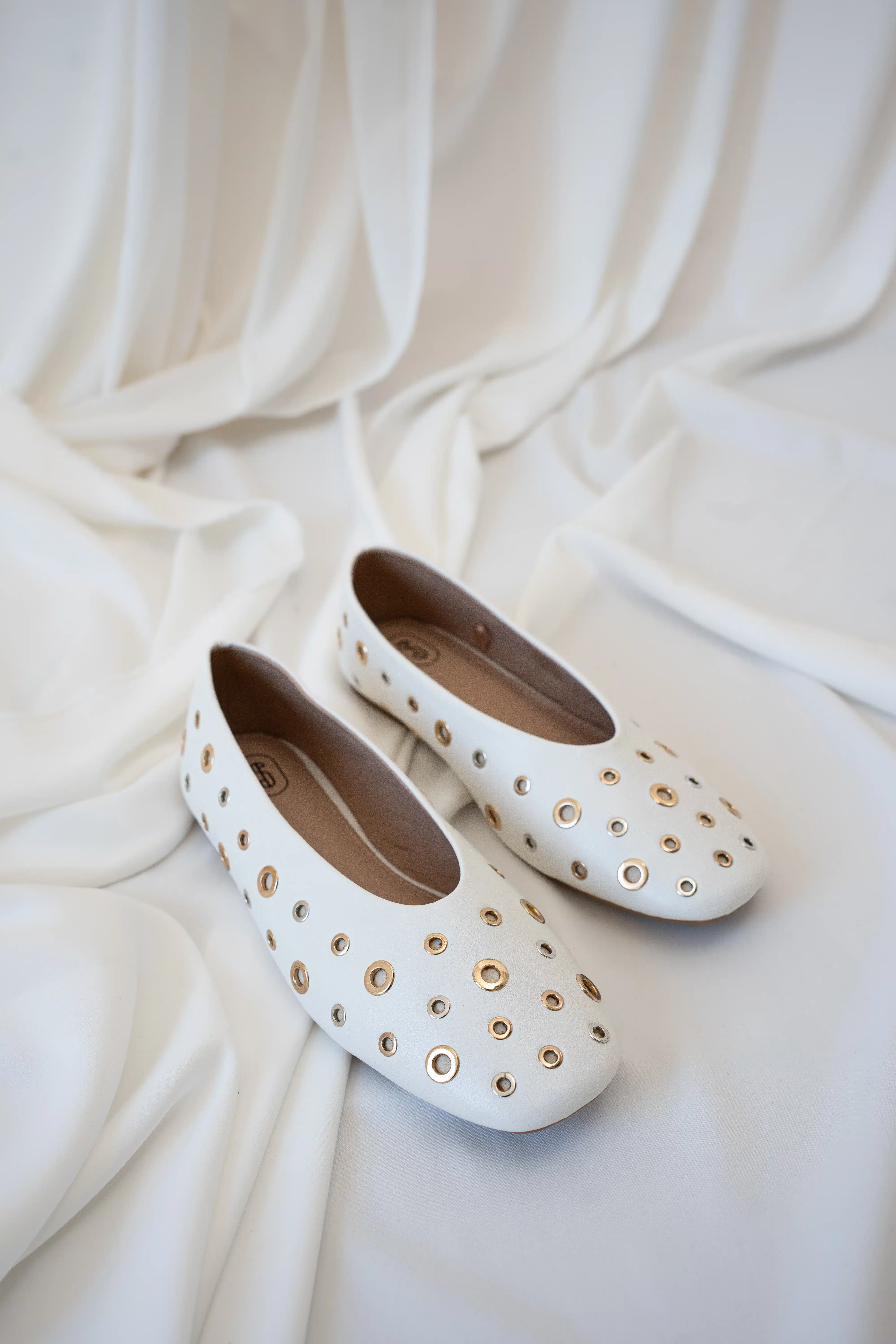 Loua Ballerina Silver Gold Details White - Afbeelding 4