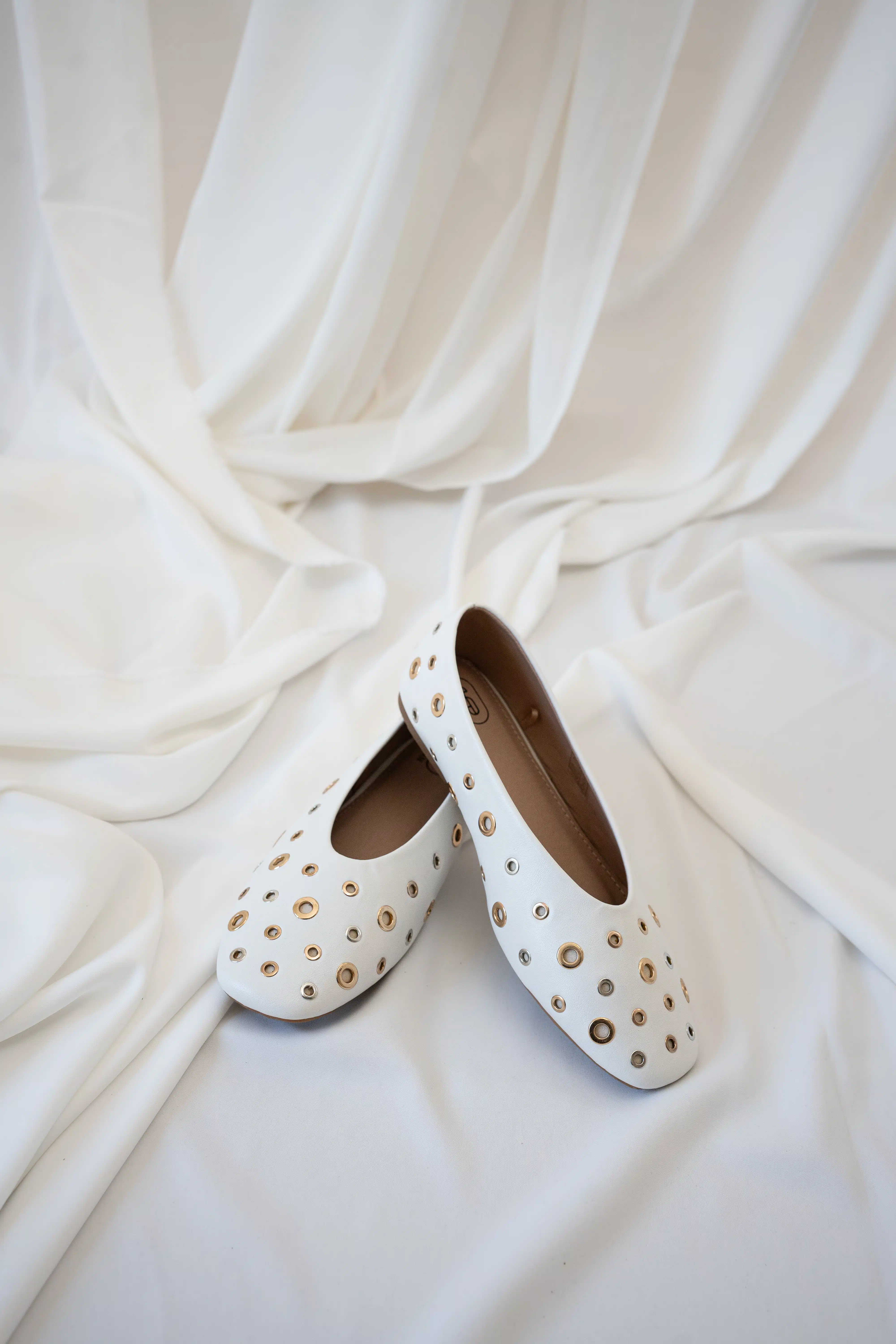 Loua Ballerina Silver Gold Details White - Afbeelding 2