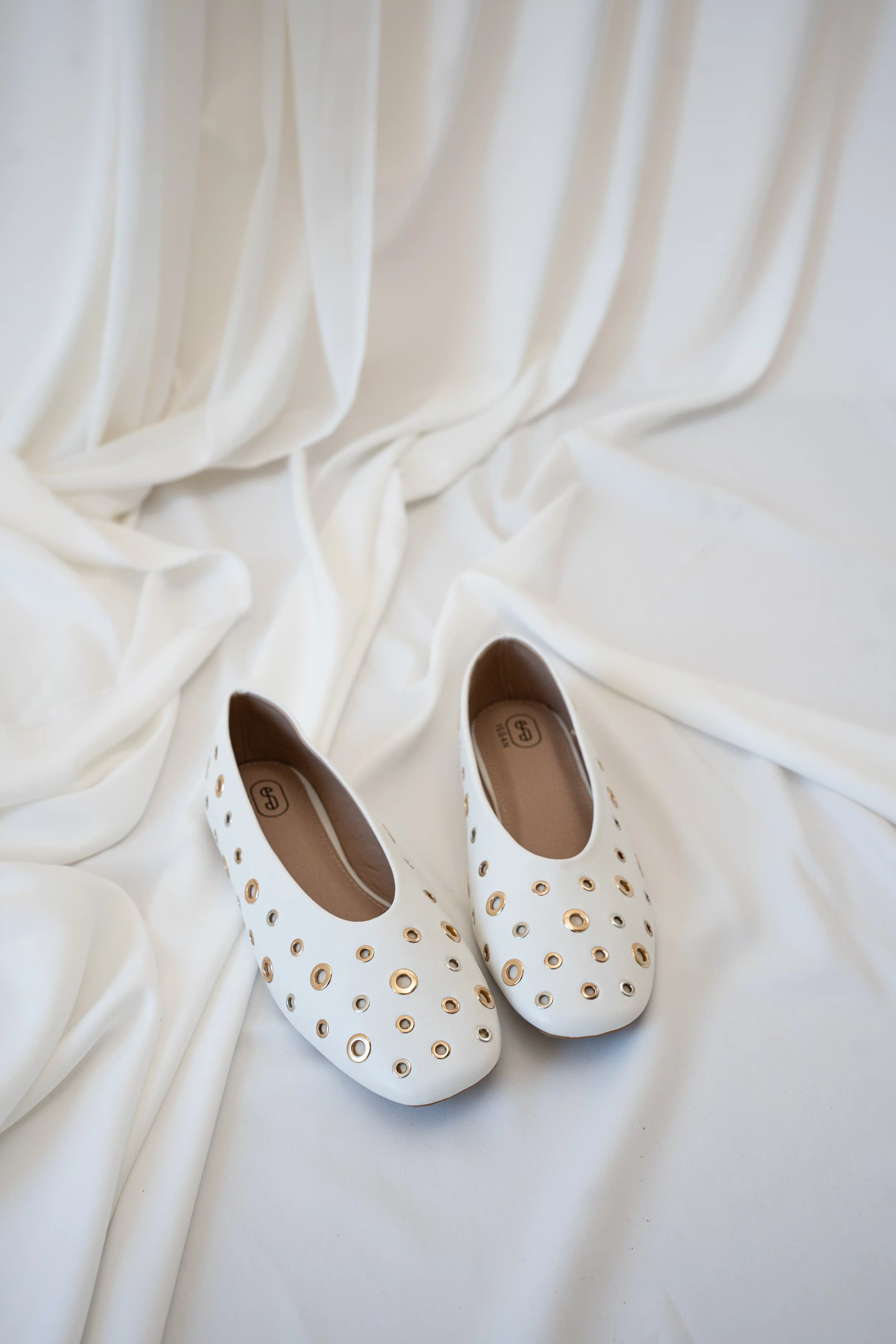 Loua Ballerina Silver Gold Details White - Afbeelding 3