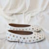 Loua Ballerina Silver Gold Details White