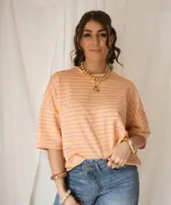 Syna Stripe Shirt Pink Yellow