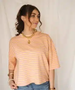 Alternative view of Syna Stripe Shirt Pink Yellow