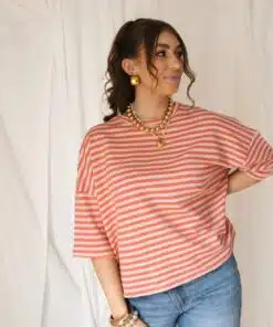 Alternative view of Syna Stripe Shirt Peach Beige