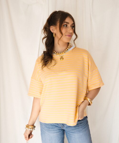 Alternative view of Nya Stripe Top Yellow Blue
