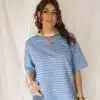 Nya Stripe Top Blue Yellow