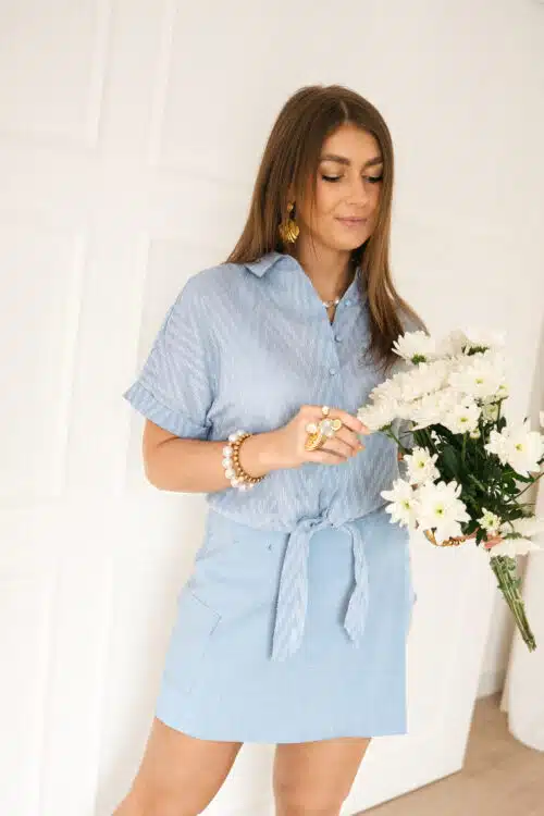 Lofty Manner Blouse Brisa Blue