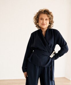 Toby Blazer Stripe  Navy~
