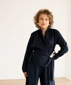 Toby Blazer Stripe  Navy~