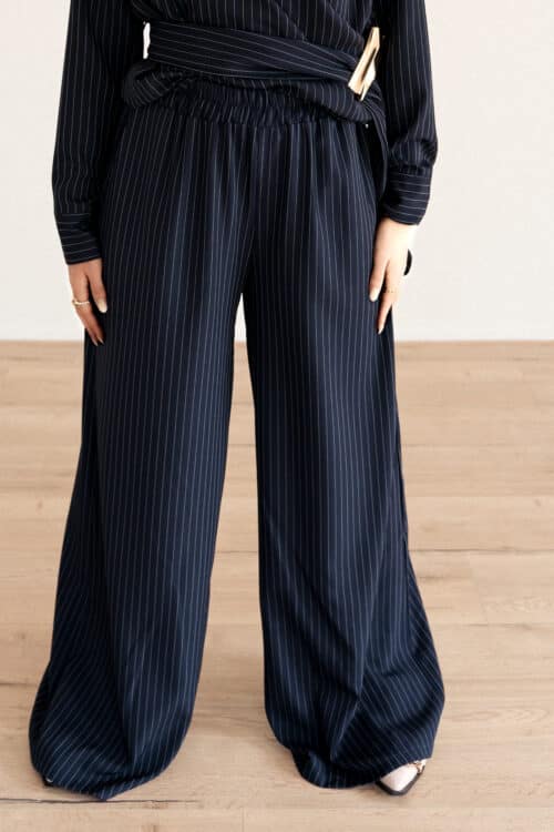 Toby Stripe Pants Navy~