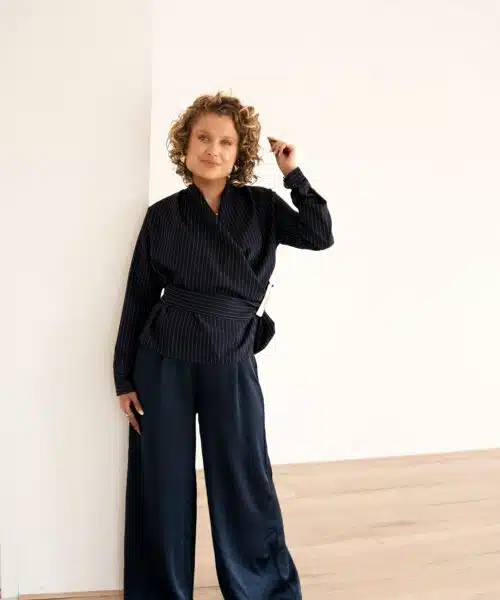 Alternative view of Toby Blazer Stripe  Navy~