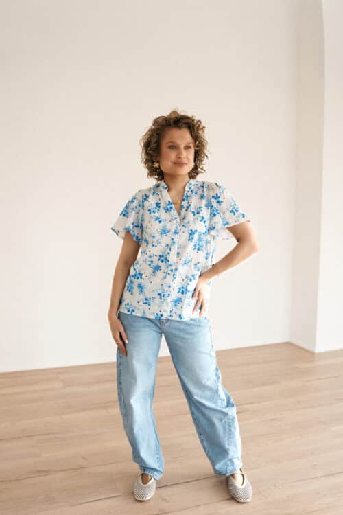 Alternative view of Mavi Flower Blouse Blue*