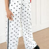 Polkadot Pants White Black