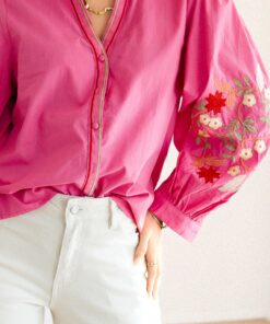 Alternative view of Atana Blouse Flower Fuchsia^