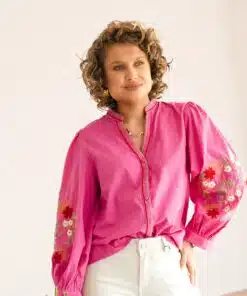 Atana Blouse Flower Fuchsia^