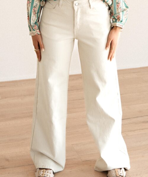 Mila Dad Fit Jeans Offwhite 6265