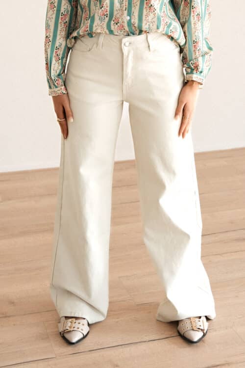 Mila Dad Fit Jeans Offwhite 6265