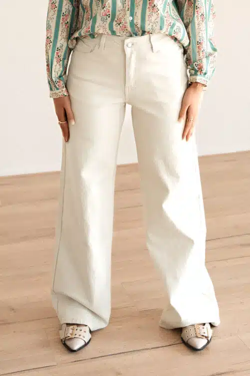 Mila Dad Fit Jeans Offwhite 6265